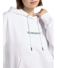 GUESS JEANS EMBRO Sweatshirt à capuche blanc pur - Sweat-shirts pour femmes - 3