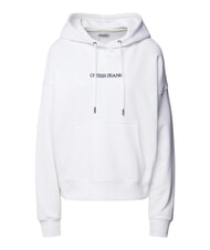 GUESS JEANS EMBRO Sweatshirt à capuche blanc pur - Sweat-shirts pour femmes - 4
