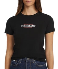 GUESS JEANS SS CN SLIM T-shirt &agrave; manches courtes jetbla - T-shirt - 3