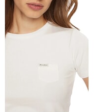 GUESS JEANS SS SLIM POCKET  T-shirt &agrave; manches courtes blanc pur - T-shirt - 3