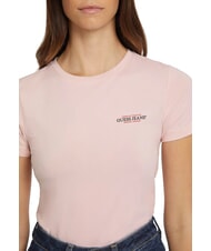 GUESS JEANS SLIM AMERICA T-shirt coupe slim coton blush - T-shirt - 3