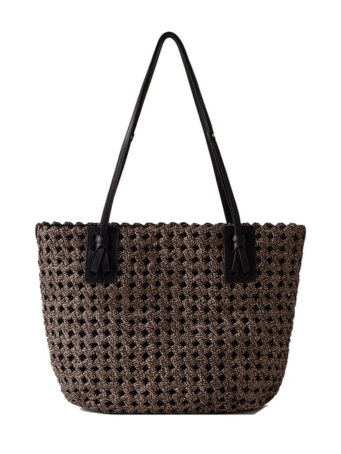 LA NIDO SHOPPER LARGE Sac à bandoulière OP / NATUREL / NOIR - Sacs pour Femme