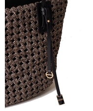 BORBONESE LA NIDO SHOPPER LARGE Sac à bandoulière OP / NATUREL / NOIR - Sacs pour Femme - 4