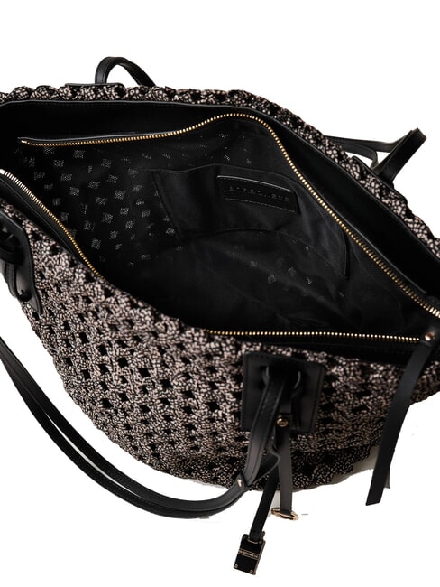 LA NIDO SHOPPER LARGE Sac à bandoulière OP / NATUREL / NOIR - Sacs pour Femme