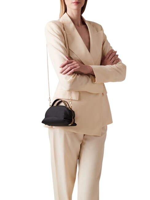 SEXY NYLON Mini sac de coffre op noir / naturel - Sacs pour Femme