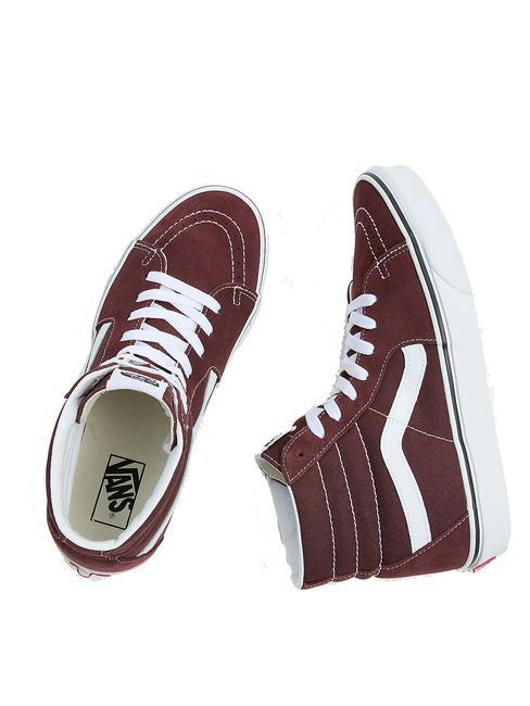 UA SK8-HI Baskets en cuir théorie des couleurs chocolat amer - Chaussures unisexe