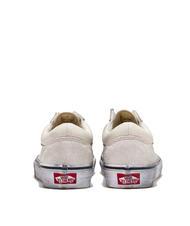 VANS UA OLD SKOOL  Baskets en cuir stressé blanc/blanc - Chaussures unisexe - 3
