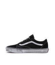 VANS UA OLD SKOOL  Baskets en cuir stressé noir/blanc - Chaussures unisexe - 3