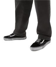 VANS UA OLD SKOOL  Baskets en cuir stressé noir/blanc - Chaussures unisexe - 5