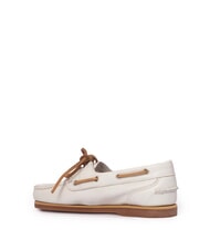 TIMBERLAND CLASSIC BOAT  Chaussures bateau en cuir blanc pleine fleur - Chaussures Femme - 3