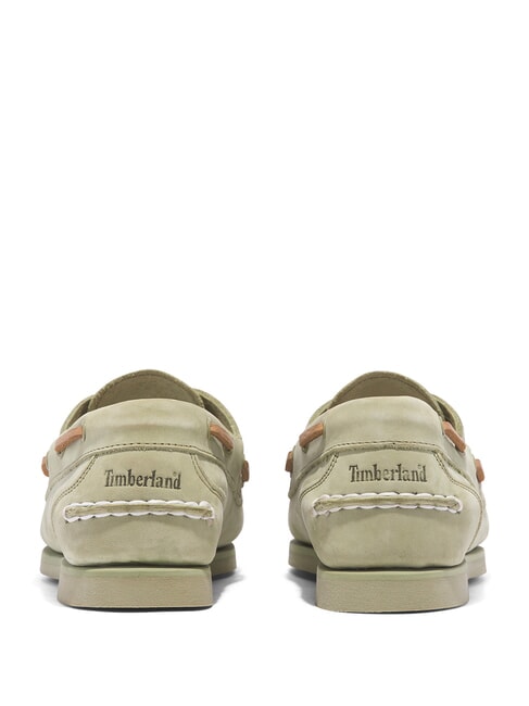 CLASSIC BOAT Chaussures bateau en daim vert clair - Chaussures Femme