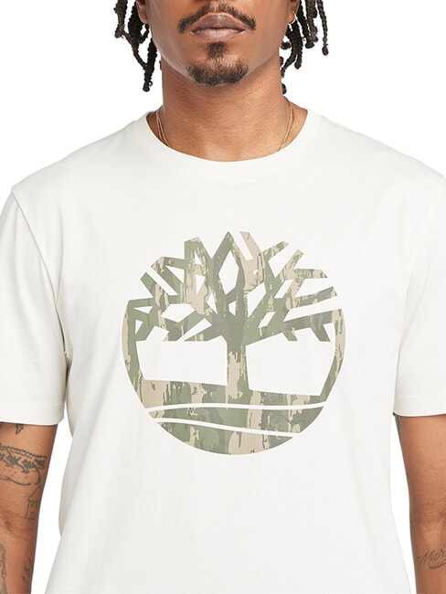 KENNEBEC RIVER TREE LOGO T-shirt en cotton millésime blanc - T-shirt