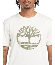 TIMBERLAND KENNEBEC RIVER TREE LOGO T-shirt en cotton millésime blanc - T-shirt - 3