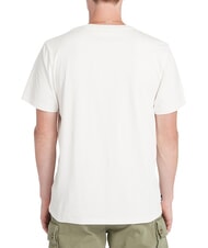 TIMBERLAND SHORT SLEEVE T-shirt en coton millésime blanc - T-shirt - 2