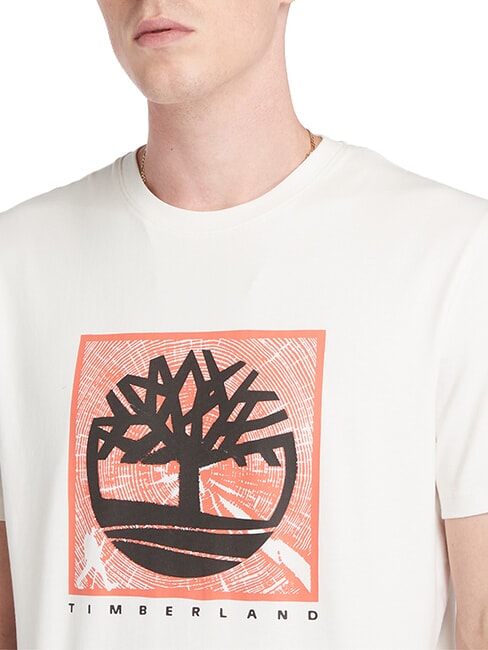 SHORT SLEEVE T-shirt en coton millésime blanc - T-shirt