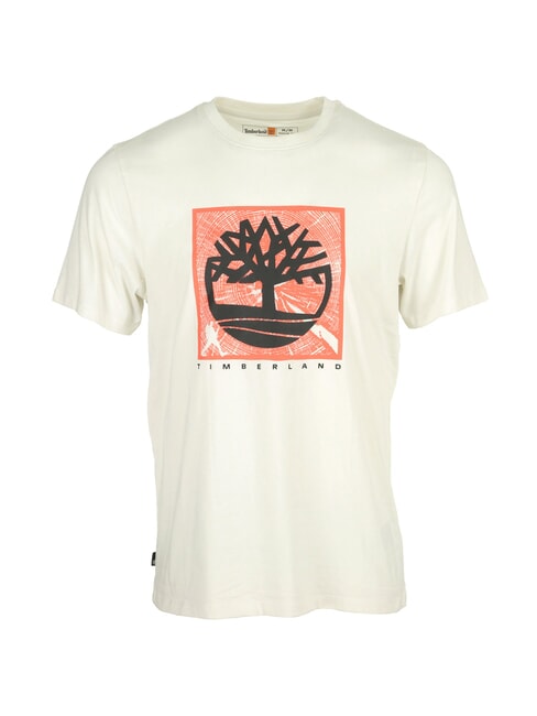 SHORT SLEEVE T-shirt en coton millésime blanc - T-shirt