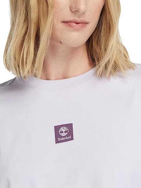 STACK LOGO  T-shirt en coton lilas pastel - T-shirt