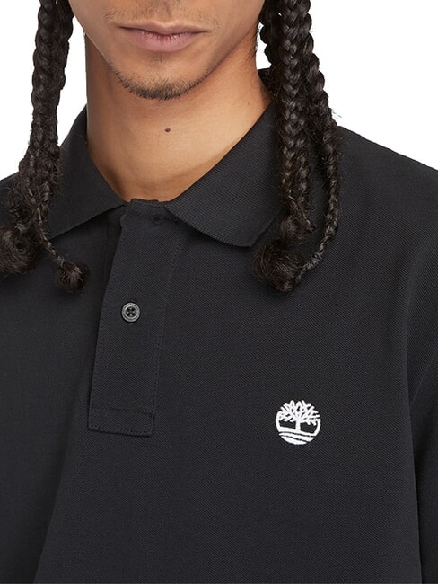 MILLERS RIVER Polo piqué NOIR - chemise polo