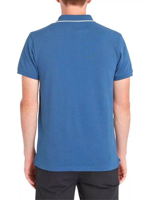 JACQUARD YD  Polo manches courtes denim foncé - chemise polo