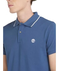 TIMBERLAND JACQUARD YD  Polo manches courtes denim foncé - chemise polo - 3
