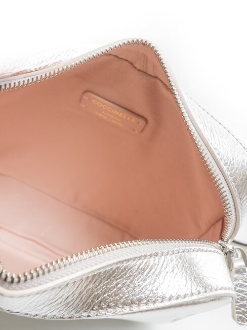 TEBE Petit sac en cuir textur&eacute; ARGENT - Sacs pour Femme