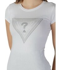 GUESS SS TRIANGLE OMBRE R3  T-shirt à manches courtes blanc pur - T-shirt - 3