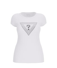GUESS SS TRIANGLE OMBRE R3  T-shirt à manches courtes blanc pur - T-shirt - 4