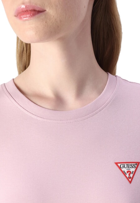 MINI TRIANGLE T-shirt coupe slim crème lilas - T-shirt