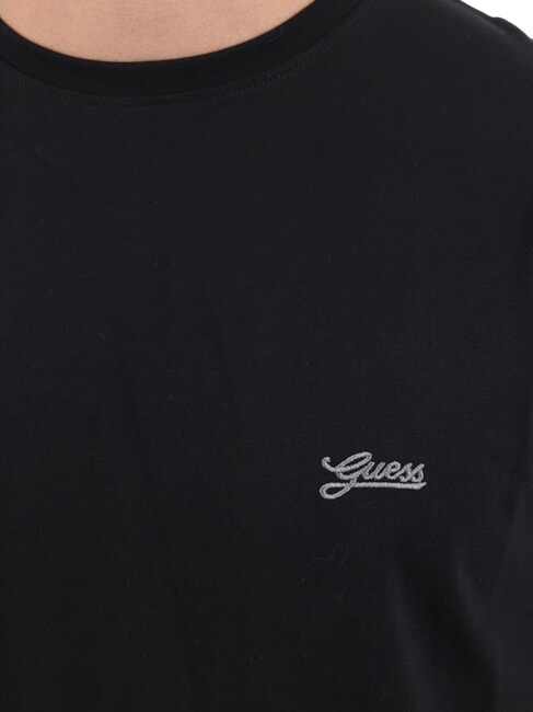 BASIC PIMA T-shirt en coton extensible jetbla - T-shirt