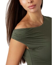 GUESS SS DOLMAN OFF MIRAYA  T-shirt à une épaule plante verte - T-shirt - 3