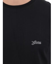 GUESS BASIC PIMA T-shirt en coton extensible jetbla - T-shirt - 3