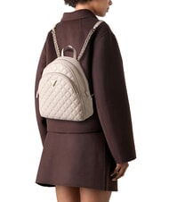 GUESS GIULLY Sac &agrave; dos matelass&eacute; avec 2 compartiments beige clair - Sacs pour Femme - 4