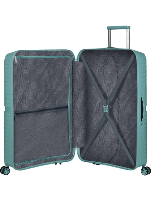 Chariot TOURISTER AMERICAIN AIRCONIC, grand, taille légère turquoise poussiéreux - Valises Rigides