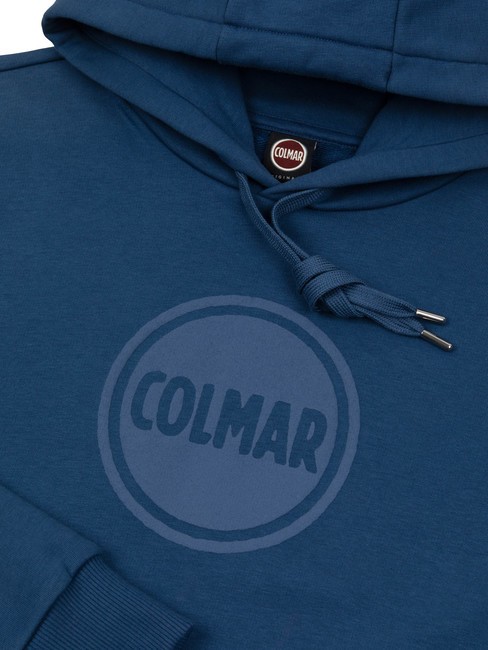 CONNECTIVE Sweat avec logo et capuche bleu foncé - Pulls molletonnés