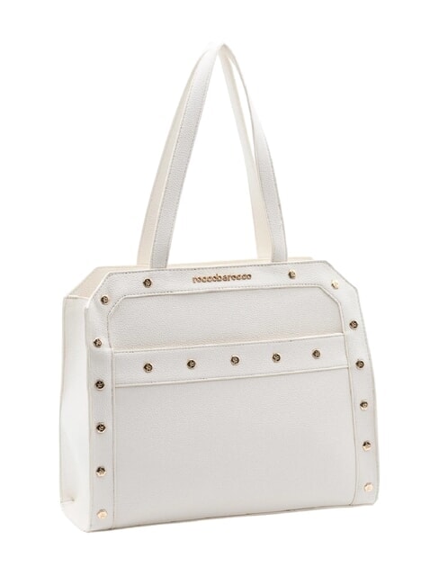 GRACE Sac bandoulière avec clous Blanc - Sacs pour Femme