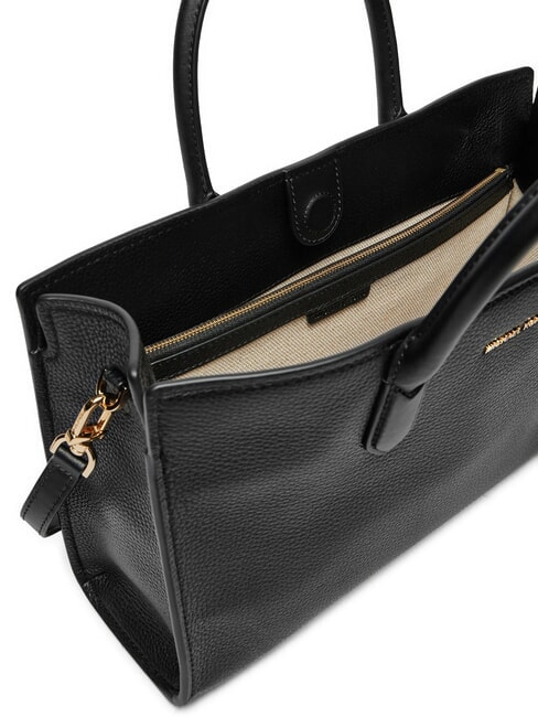 SCARLETT  Sac &agrave; main, avec bandouli&egrave;re, en cuir noir - Sacs pour Femme