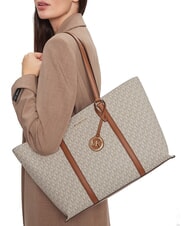 MICHAEL KORS TEMPLE Sac fourre-tout à bandoulière vanille/acrn - Sacs pour Femme - 5