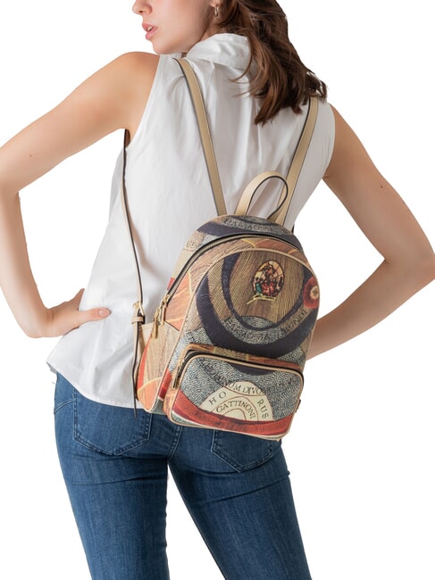 PLANETARIUM Sac à dos moyen classique/beige - Sacs pour Femme