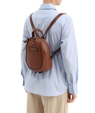 THE BRIDGE DOMITILLA Sac à dos en cuir MARRON - Sacs pour Femme - 4