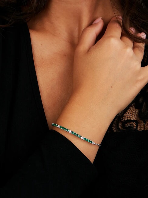 TESORI  Bracelet en argent 925 vert - Bracelets