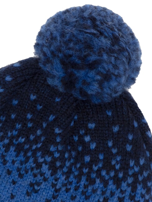 CHARMY Bonnet avec pompon Arm&eacute;e de l'air au cobalt - Bonnets