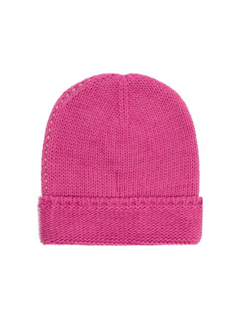 ARTHUR Chapeau bicolore avec revers fleur de framboisier rose - Bonnets