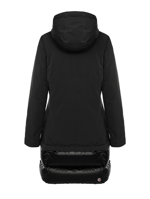 PURENESS Doudoune bi-matière à capuche noir - Doudounes femme