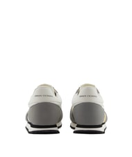 ARMANI EXCHANGE RIO Baskets basses gris neutre + blanc cassé - Chaussures Homme - 3