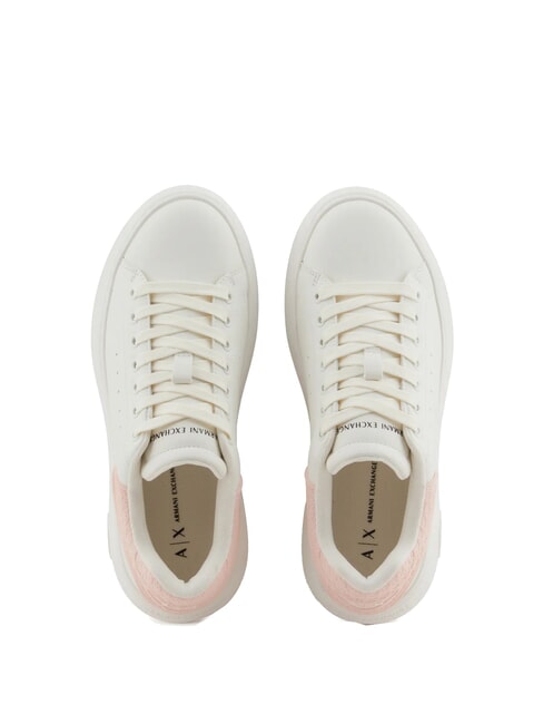 A|X Baskets pour femmes blanc cassé + rose clair - Chaussures Femme