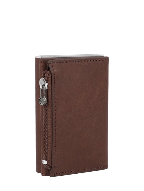 STORY  Porte-cartes en cuir brun 14/ruthénium palladium - Portefeuilles Homme