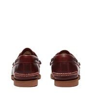 TIMBERLAND CLASSIC BOAT  Chaussures bateau en cuir bordeaux pleine fleur - Chaussures Femme - 4