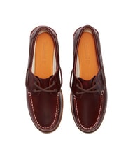 TIMBERLAND CLASSIC BOAT  Chaussures bateau en cuir bordeaux pleine fleur - Chaussures Femme - 5