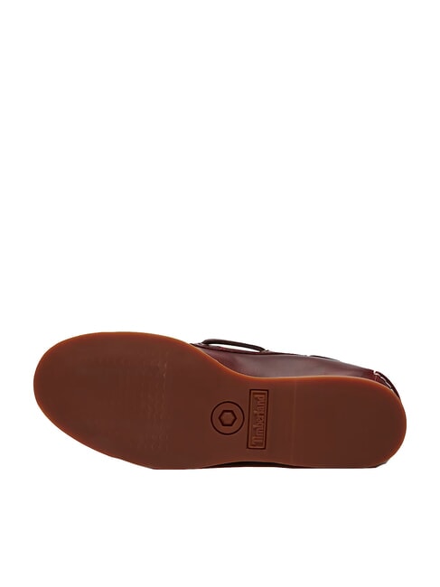 CLASSIC BOAT  Chaussures bateau en cuir bordeaux pleine fleur - Chaussures Femme