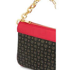 POLLINI HERITAGE CLASSIC Sac à bandoulière avec bandoulière laque noire - Sacs pour Femme - 4